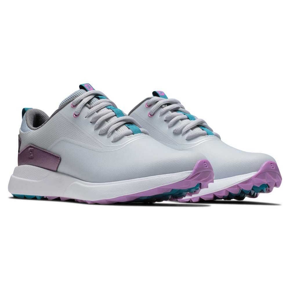 FOOTJOY Footjoy Ladies Performa Golf Shoes Grey Purple 99204