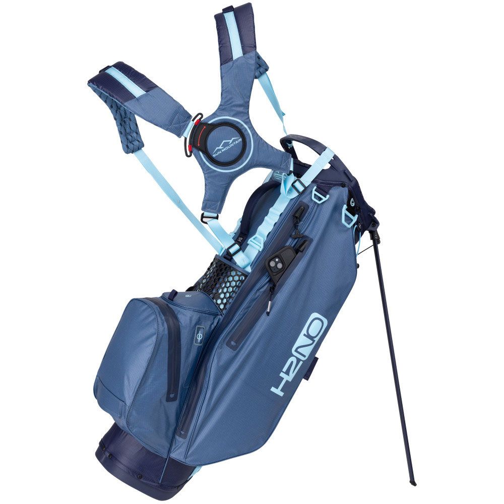 Sun Mountain H2NO 14 Way Stand Bag Navy Dusk Breeze 2024 Silvermere Golf