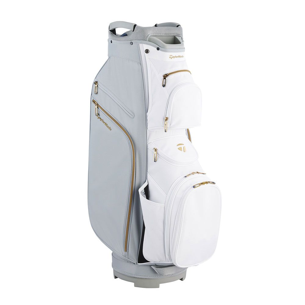 TAYLORMADE TaylorMade Kalea Gold Cart Bag Grey White