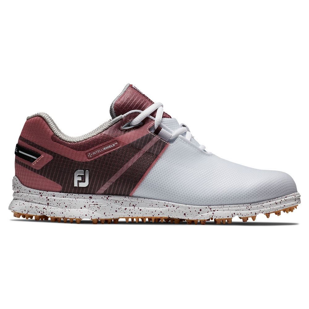 FOOTJOY Footjoy Ladies PRO SL Sport Golf Shoes White Burgundy 98163