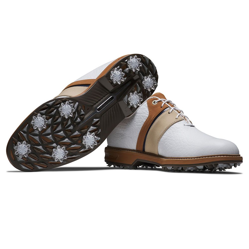 FOOTJOY Footjoy Premiere Packard LX Golf Shoes White Brown 54535