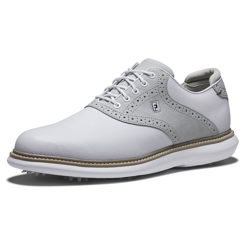 FOOTJOY Footjoy Traditions Golf Shoes White Grey 57957