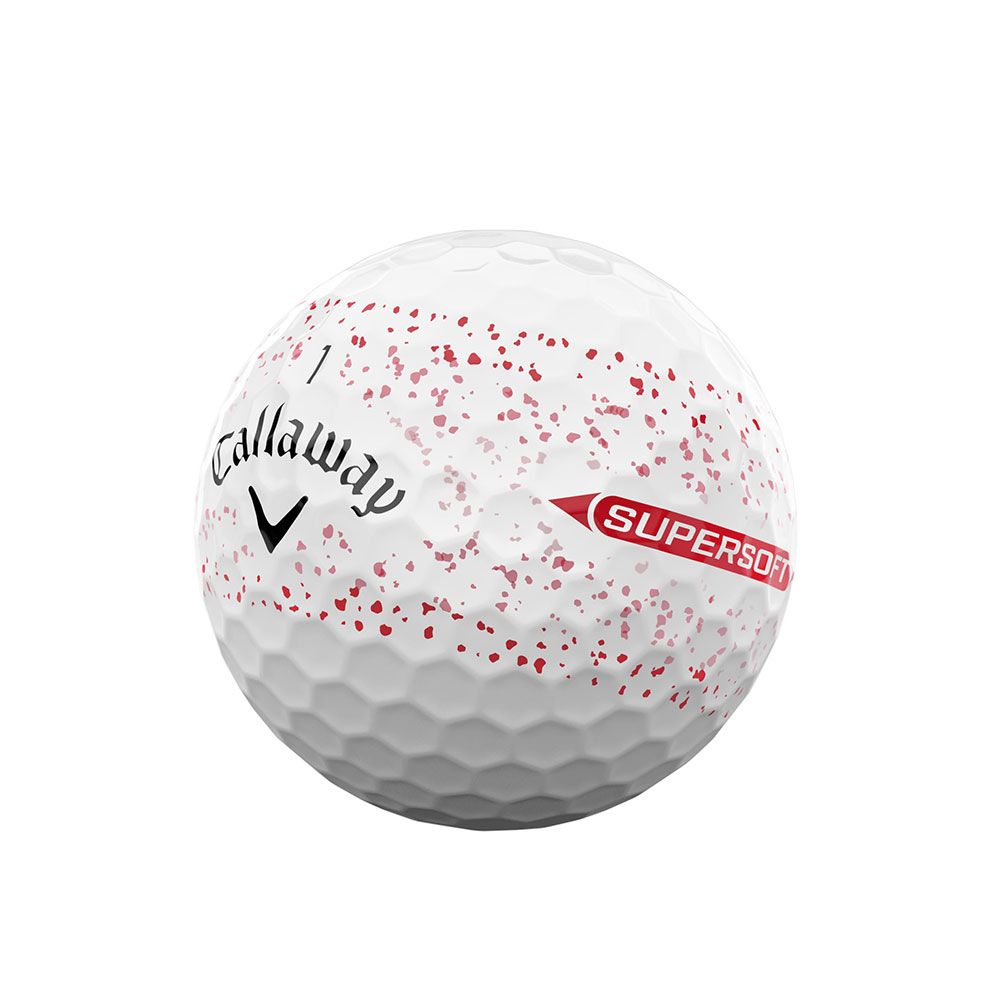 CALLAWAY Callaway Supersoft Red Splatter Dozen Golf Balls