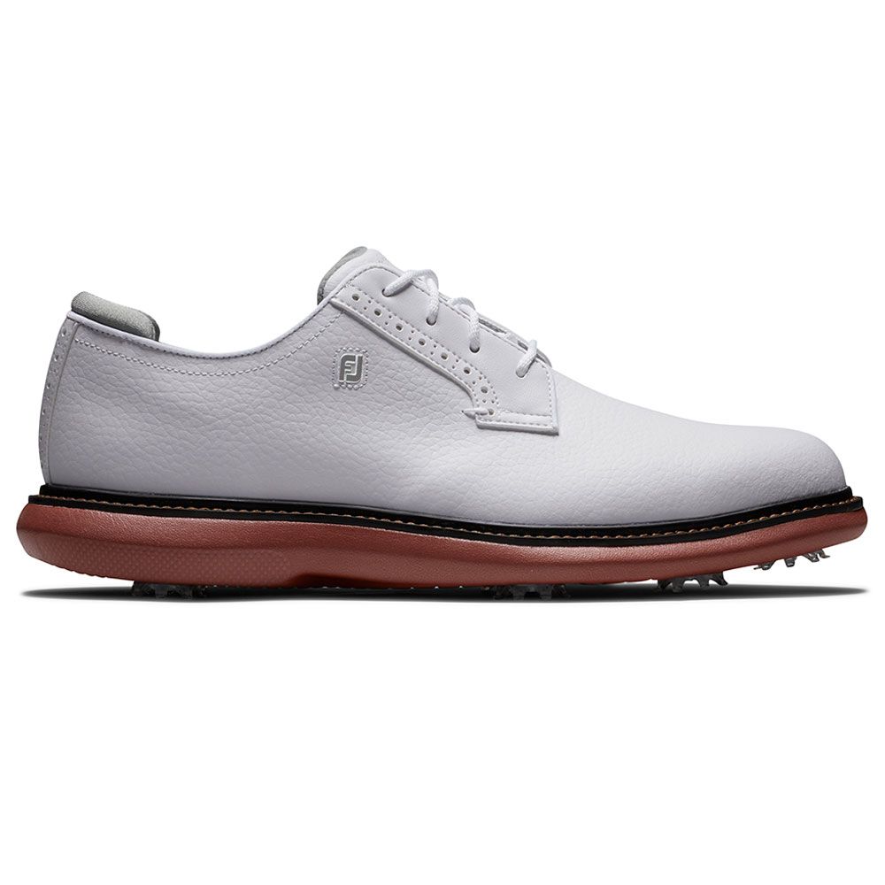 FOOTJOY Footjoy Traditions Blucher Golf Shoes White Brick 57946