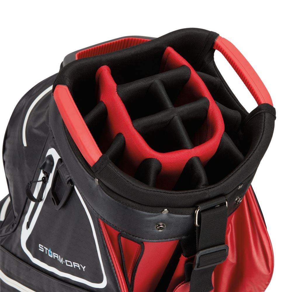 TAYLORMADE TaylorMade Storm Dry Waterproof Cart Bag - Red/Black