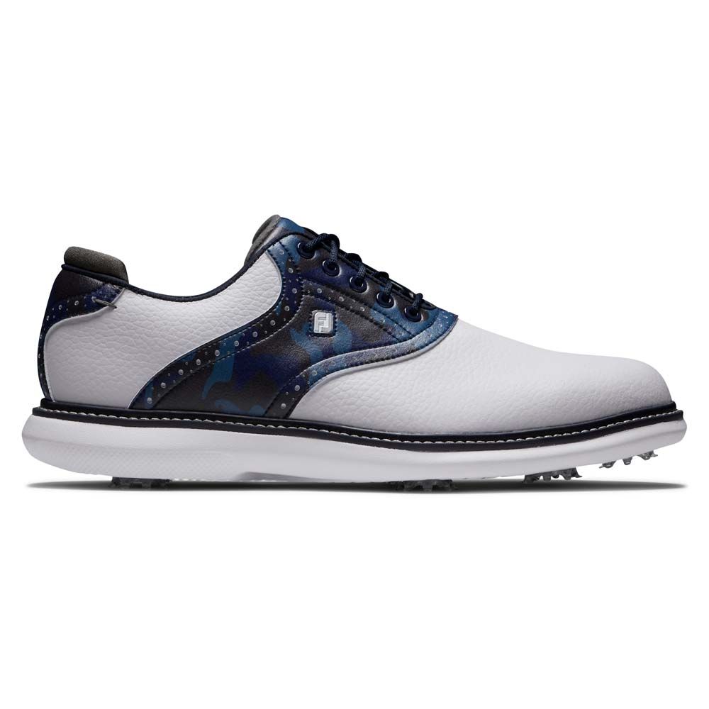 FOOTJOY Footjoy Traditions Golf Shoes White Navy Multi 57945