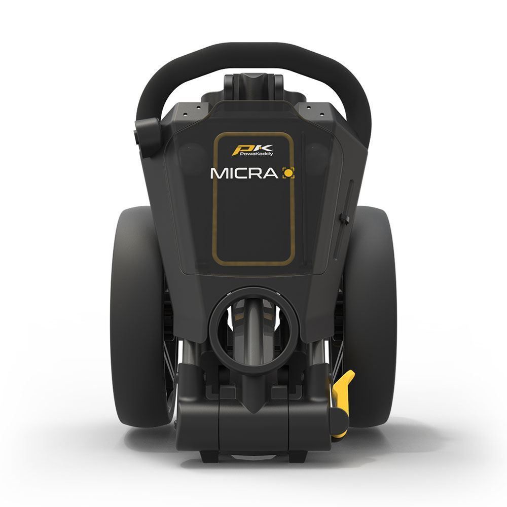 POWAKADDY Powakaddy Micra Push Cart Gunmetal/Yellow