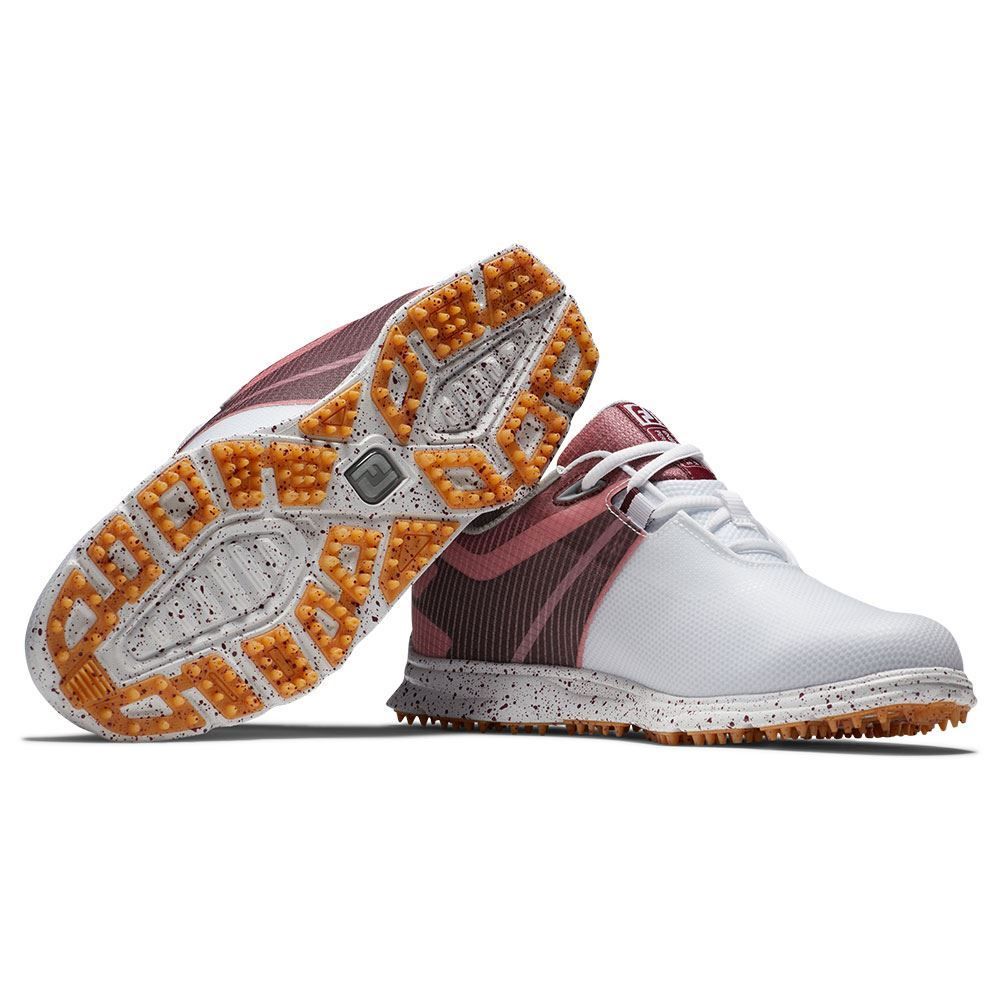 FOOTJOY Footjoy Ladies PRO SL Sport Golf Shoes White Burgundy 98163