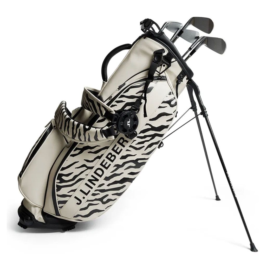 J LINDEBERG J Lindeberg Play Stand Bag Print Tour Tiger Moonbeam