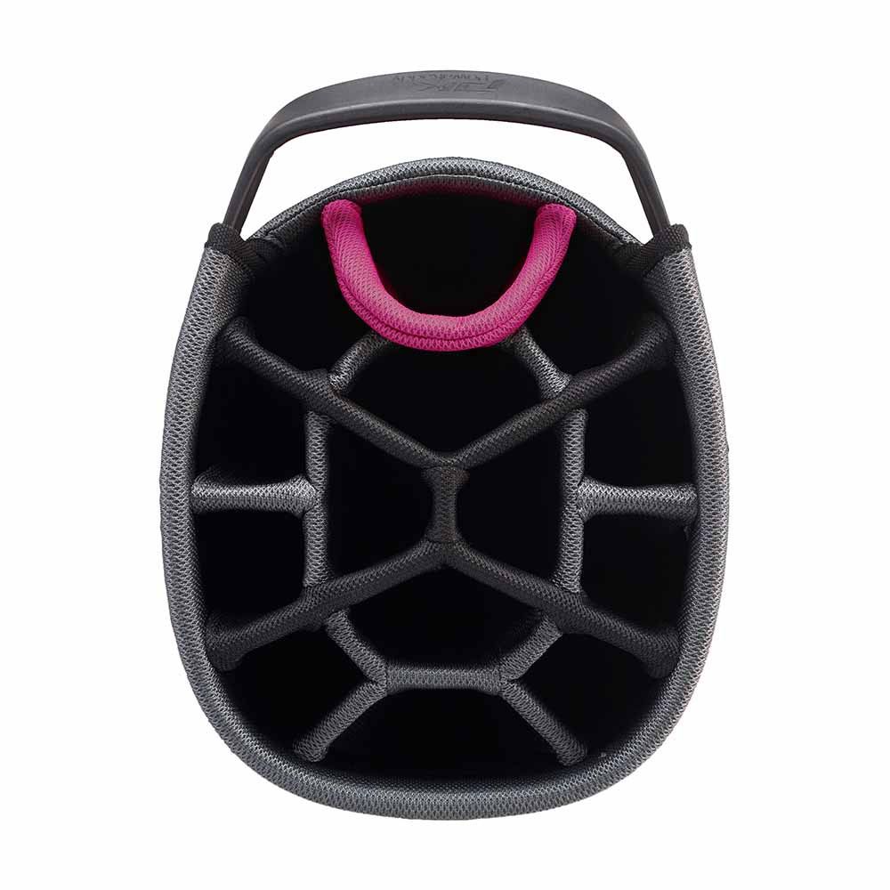 POWAKADDY PowaKaddy Dri Tech Cart Bag Black Gun Metal Pink