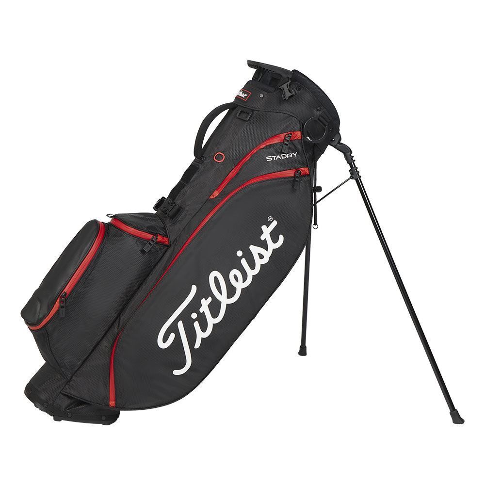 TITLEIST Titleist Players 4 StaDry 2023 Stand Bag Black Red