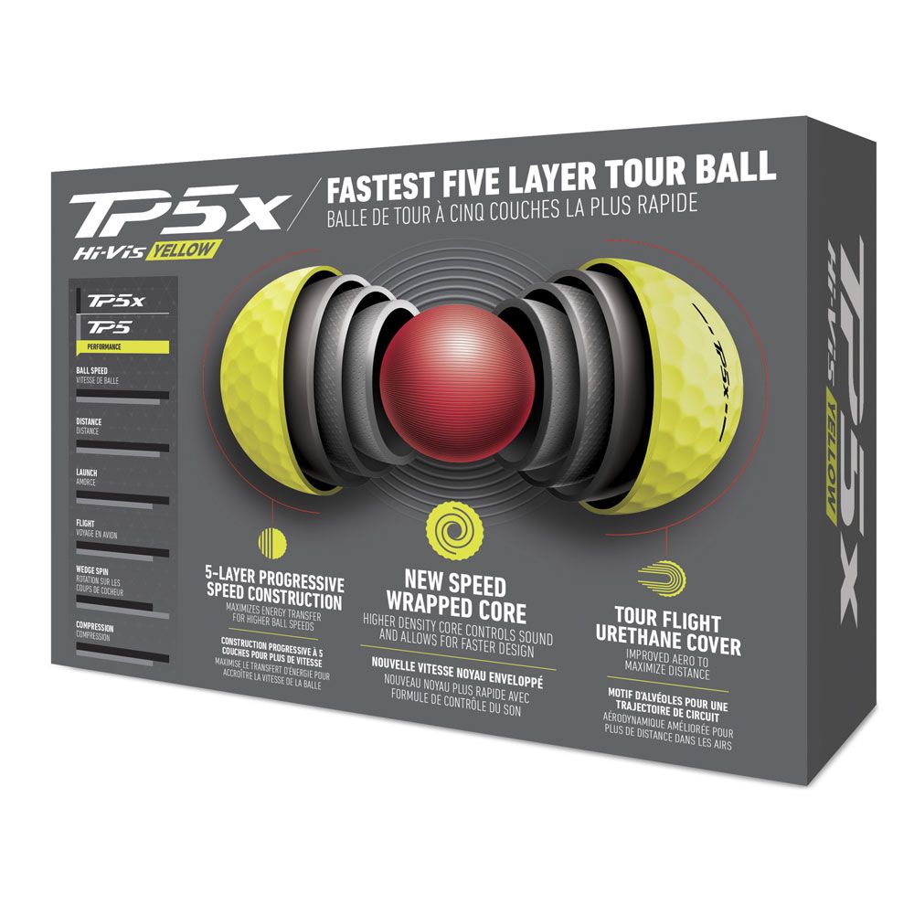 TAYLORMADE TaylorMade TP5 X Yellow Golf Balls 2024