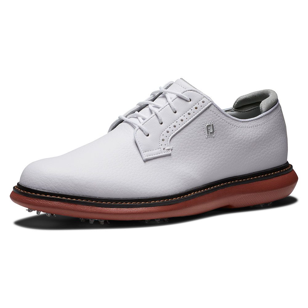 FOOTJOY Footjoy Traditions Blucher Golf Shoes White Brick 57946