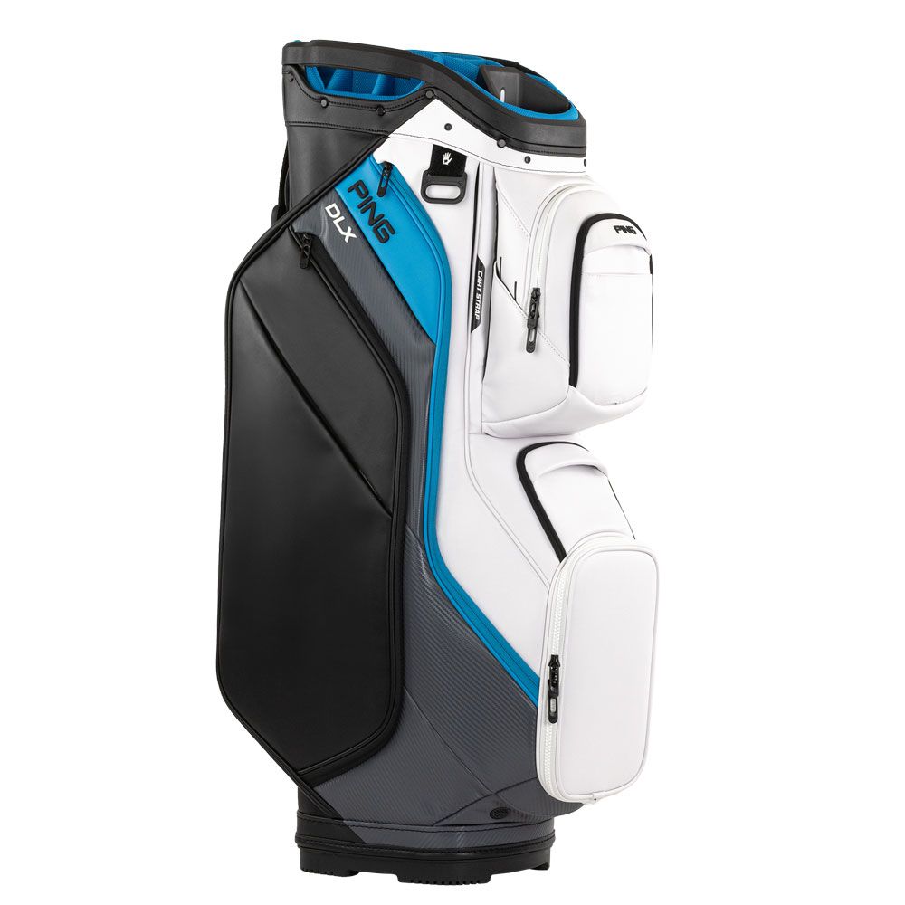 PING Ping DLX 244 Cart Bag White Dark Grey Blue