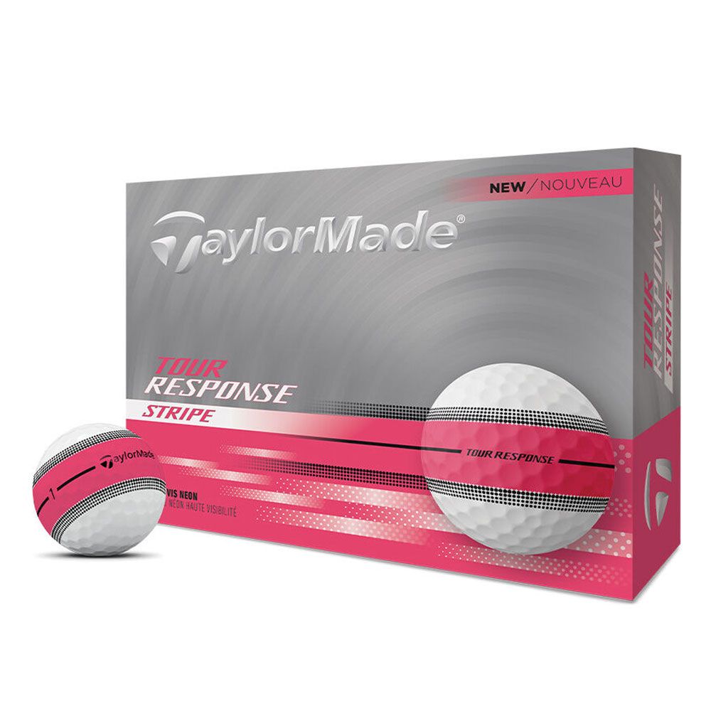 TAYLORMADE TaylorMade Tour Response Stripe Neon Pink Dozen Pack 2025