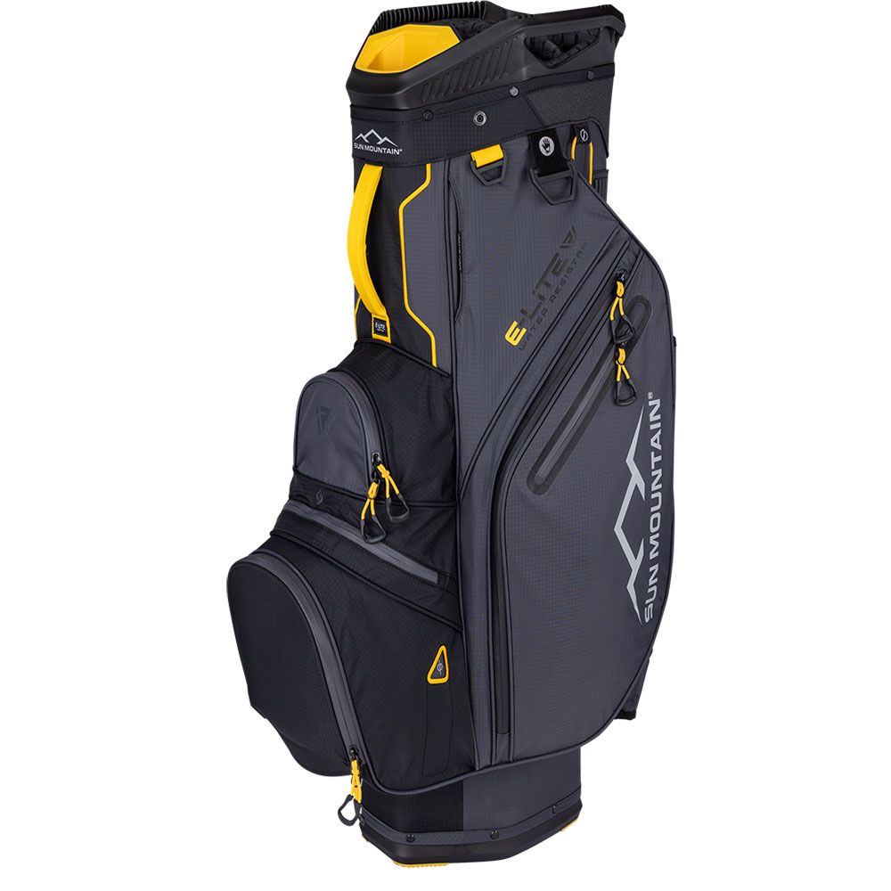 SUN MOUNTAIN Sun Mountain E-Lite Cart Bag Black Steel Gold