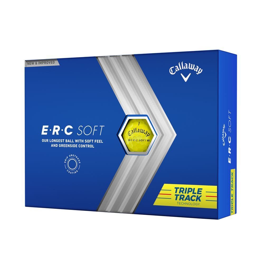 CALLAWAY Callaway ERC Soft 2023 Yellow Triple Track Dozen Golf Balls