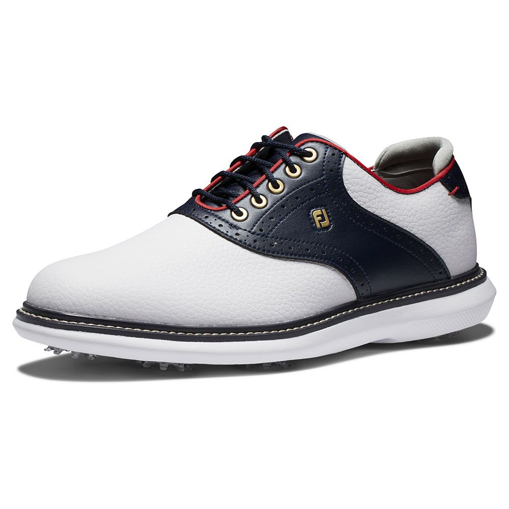 FOOTJOY Footjoy Traditions Golf Shoes White Red Navy 57951