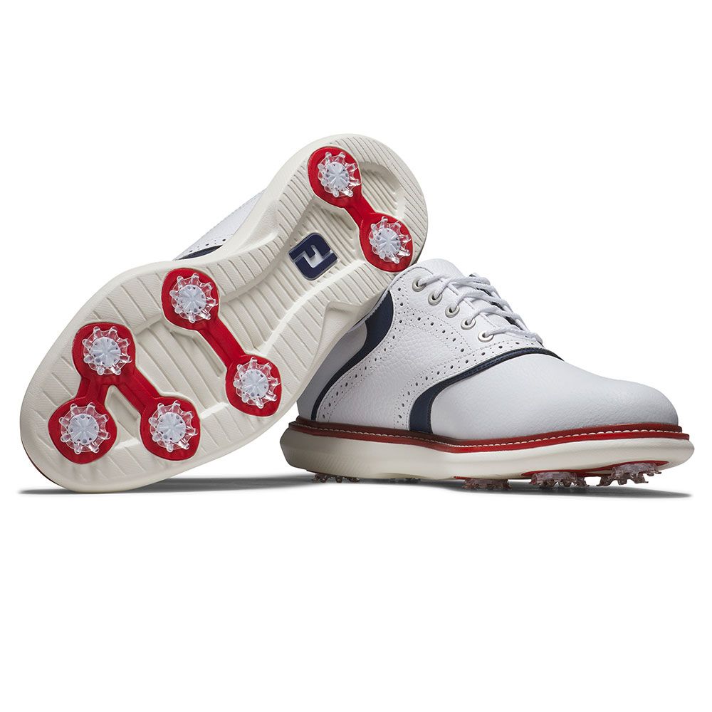 FOOTJOY Footjoy Traditions Limited Edition Golf Shoes White Red 57958