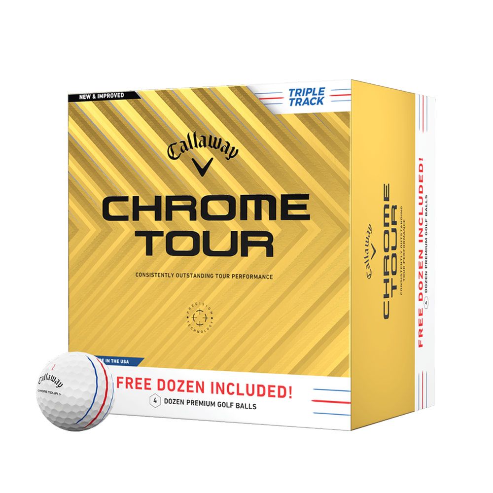 CALLAWAY Callaway Chrome Tour Triple Track Dozen Pack 2024 4 For 3