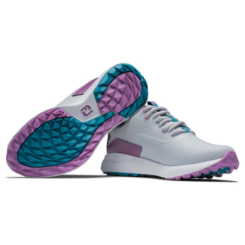 FOOTJOY Footjoy Ladies Performa Golf Shoes Grey Purple 99204