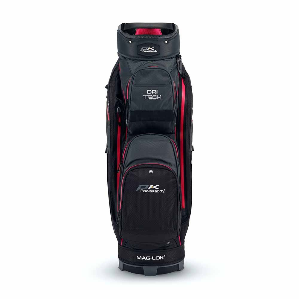 POWAKADDY PowaKaddy Dri Tech Cart Bag Black Gun Metal Pink