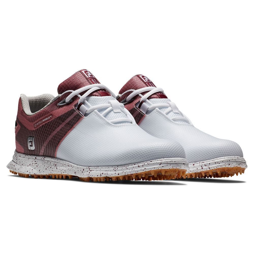 FOOTJOY Footjoy Ladies PRO SL Sport Golf Shoes White Burgundy 98163