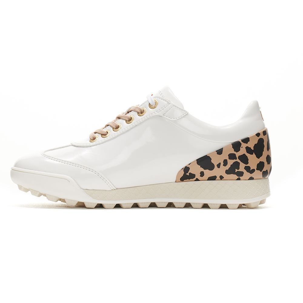 DUCA DUCA Ladies King Cheetah Golf Shoes - White 122015 100