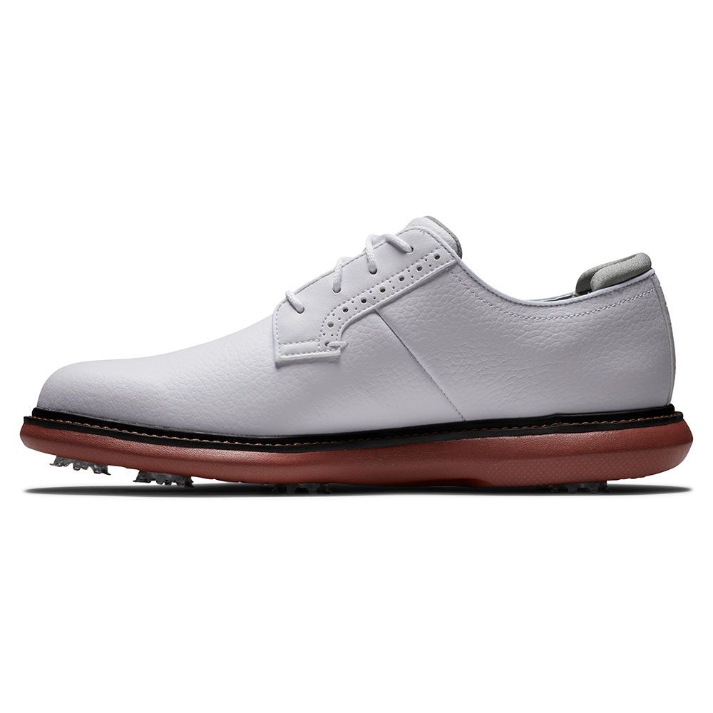 FOOTJOY Footjoy Traditions Blucher Golf Shoes White Brick 57946