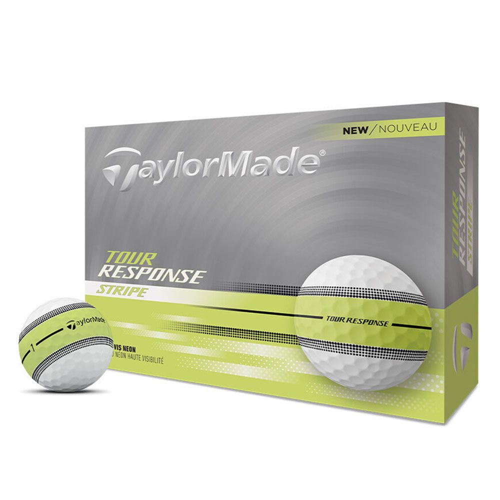 TAYLORMADE TaylorMade Tour Response Stripe Neon Yellow Dozen Pack 2025