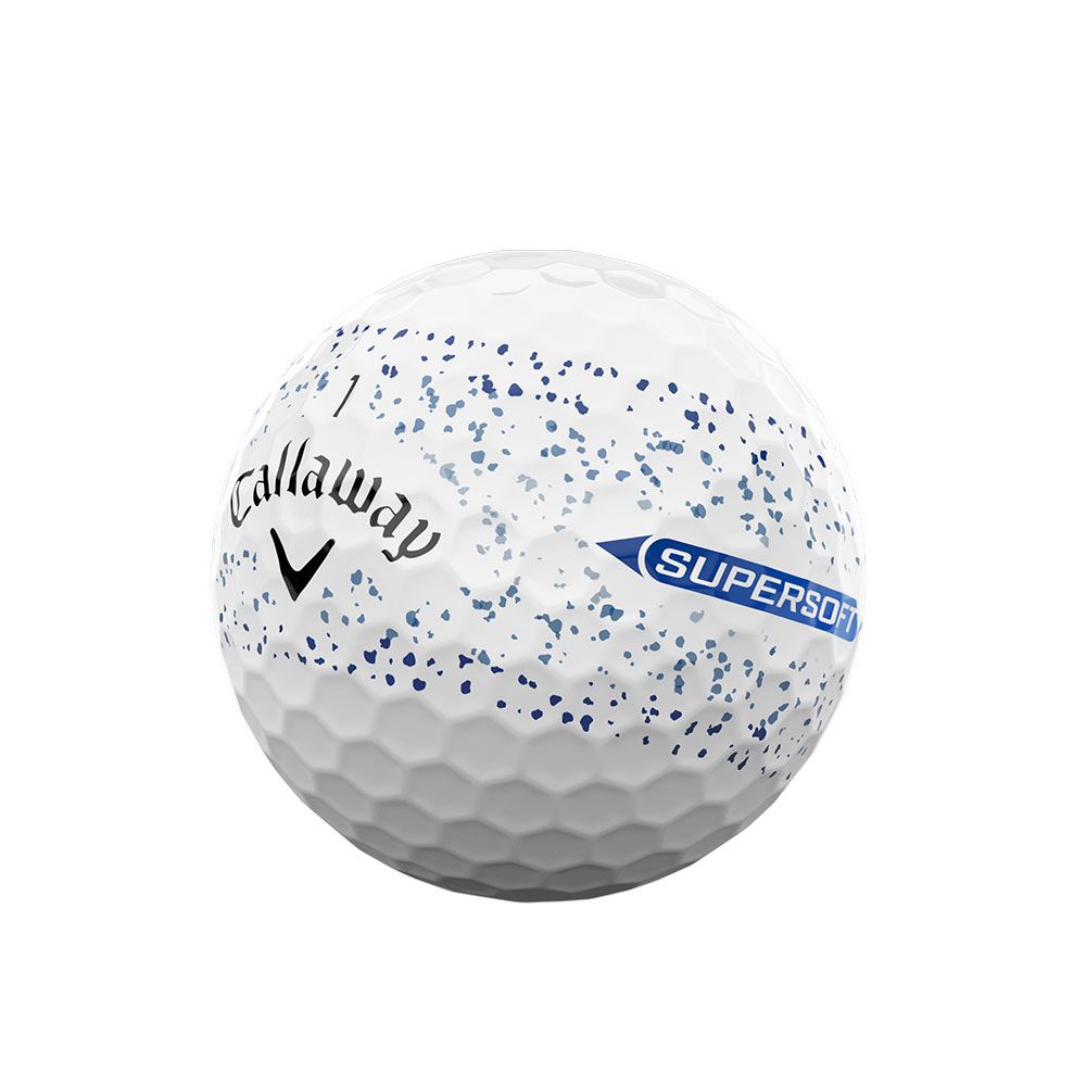 CALLAWAY Callaway Supersoft Blue Splatter Dozen Golf Balls