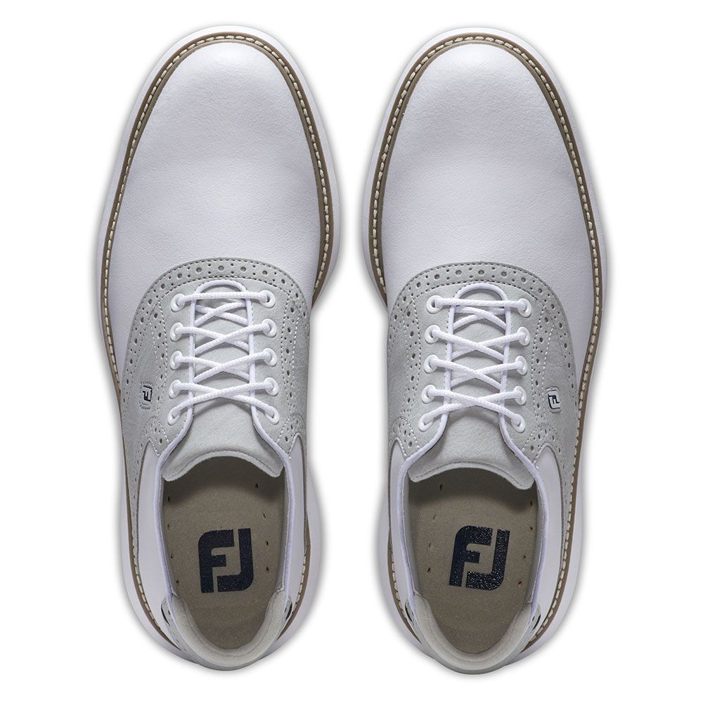 FOOTJOY Footjoy Traditions Golf Shoes White Grey 57957