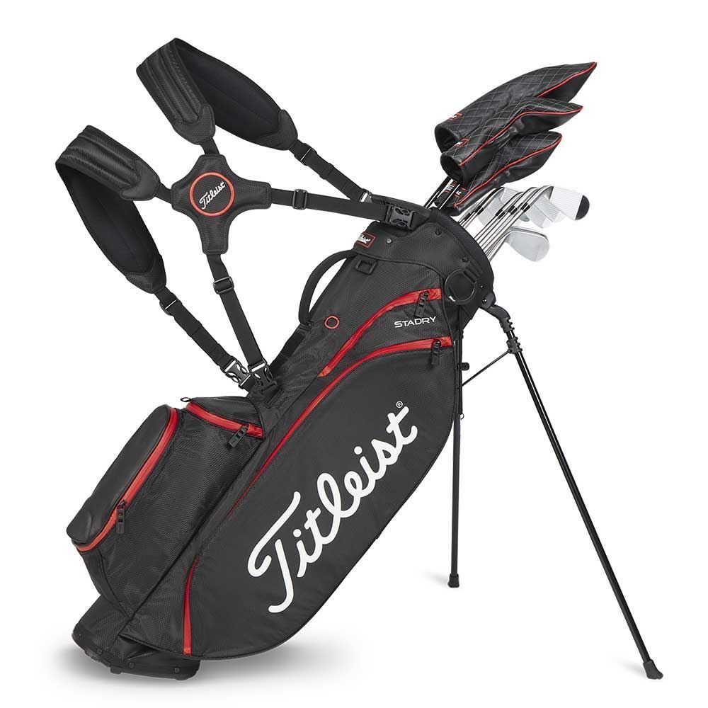 TITLEIST Titleist Players 4 StaDry 2023 Stand Bag Black Red