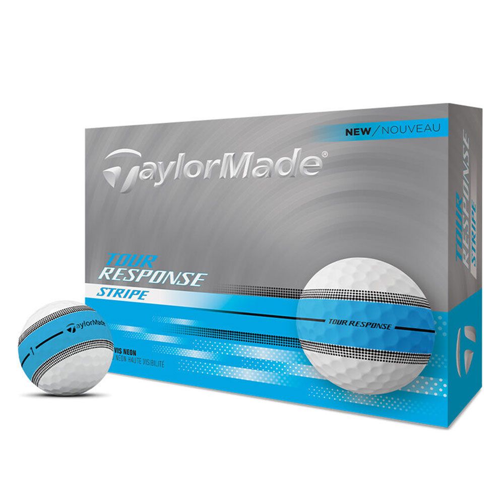 TAYLORMADE TaylorMade Tour Response Stripe Neon Blue Dozen Pack 2025