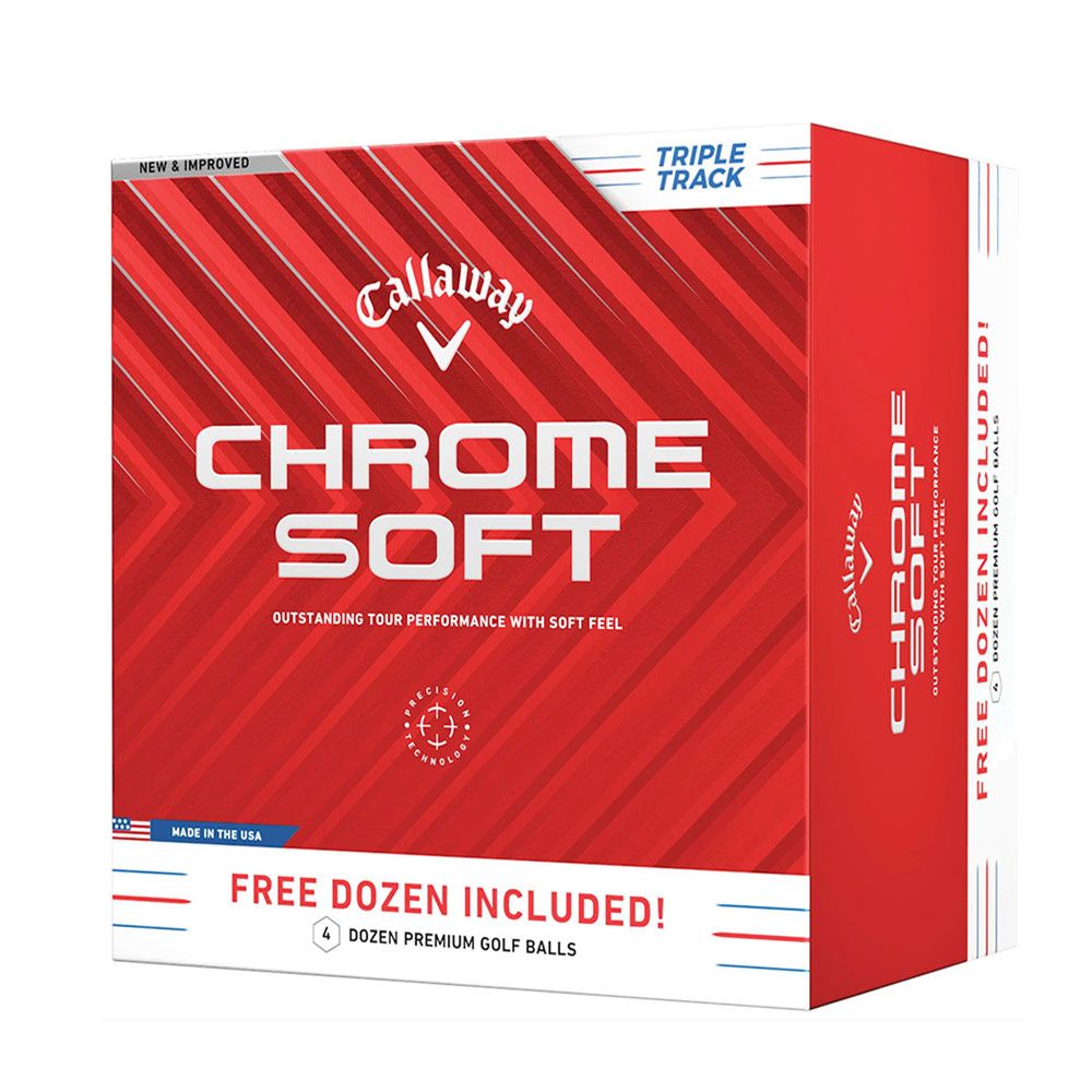 CALLAWAY Callaway Chrome Soft Triple Track Golf Balls 4 Dozen for 3