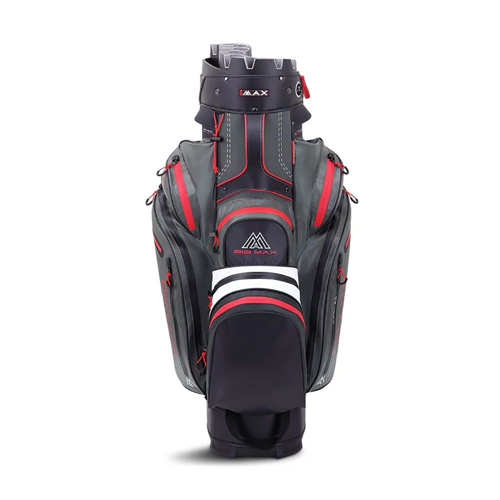 BIG MAX Big Max Dri Lite Silencio 2 Org Cart Bag Charcoal White Black Red