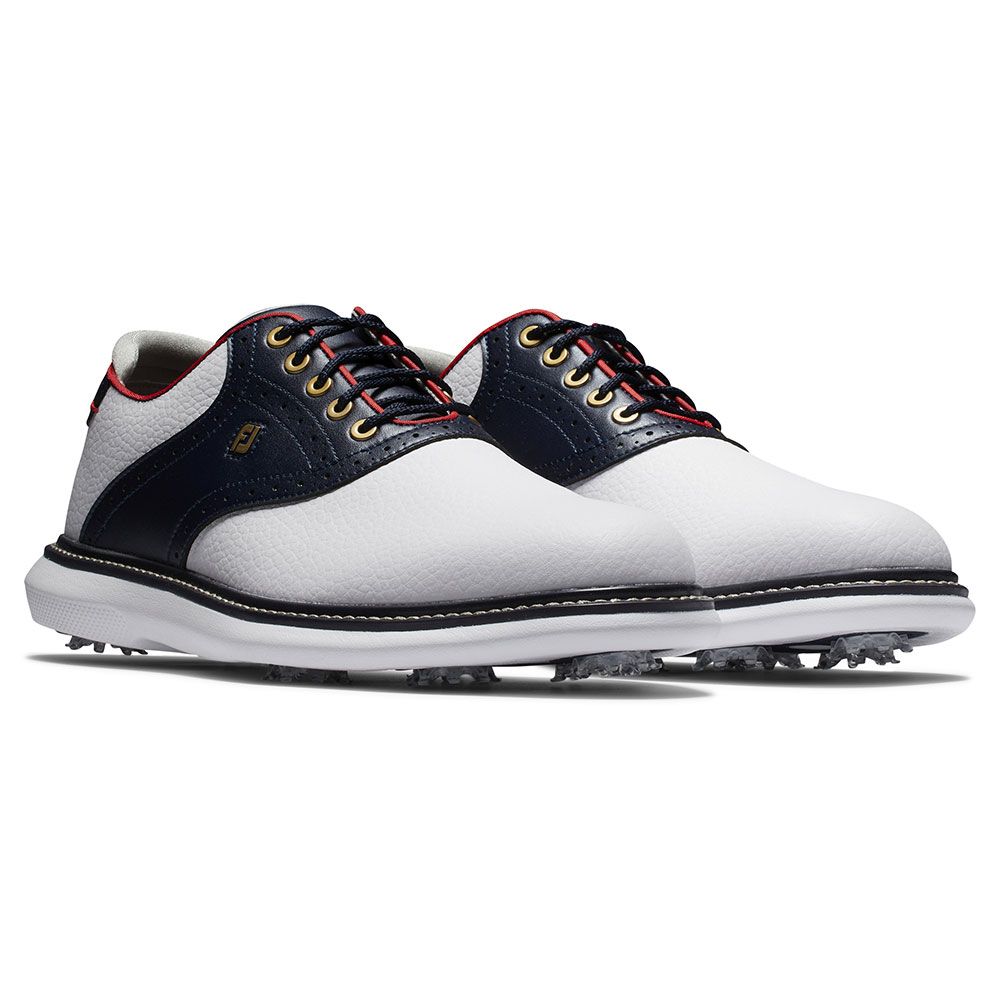 FOOTJOY Footjoy Traditions Golf Shoes White Red Navy 57951