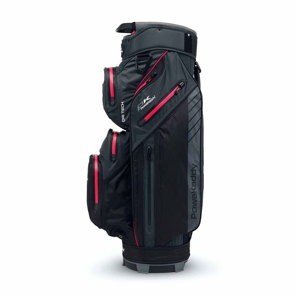 POWAKADDY PowaKaddy Dri Tech Cart Bag Black Gun Metal Pink