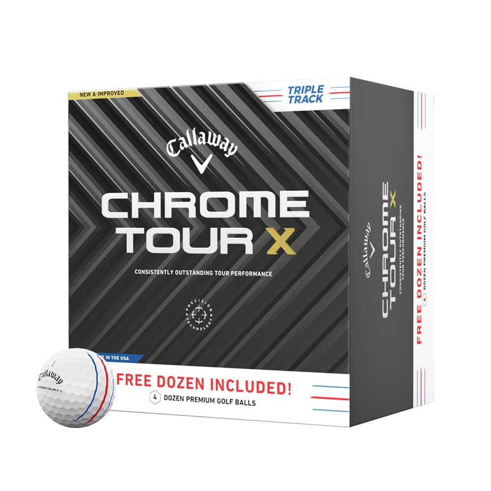 CALLAWAY Callaway Chrome Tour X TripleTrack Dozen Pack 2024 4 For 3