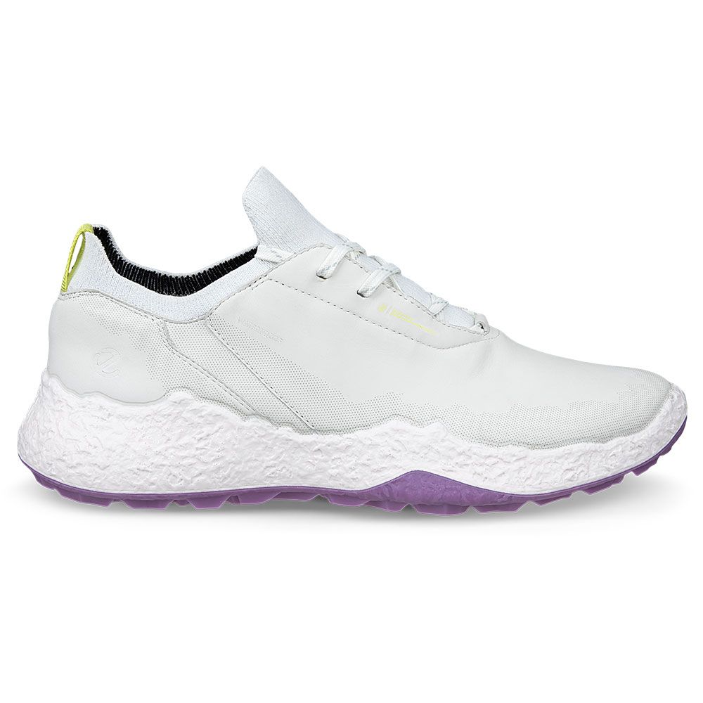 ECCO Ecco Womens H5 Leather Golf Shoes White Lavender