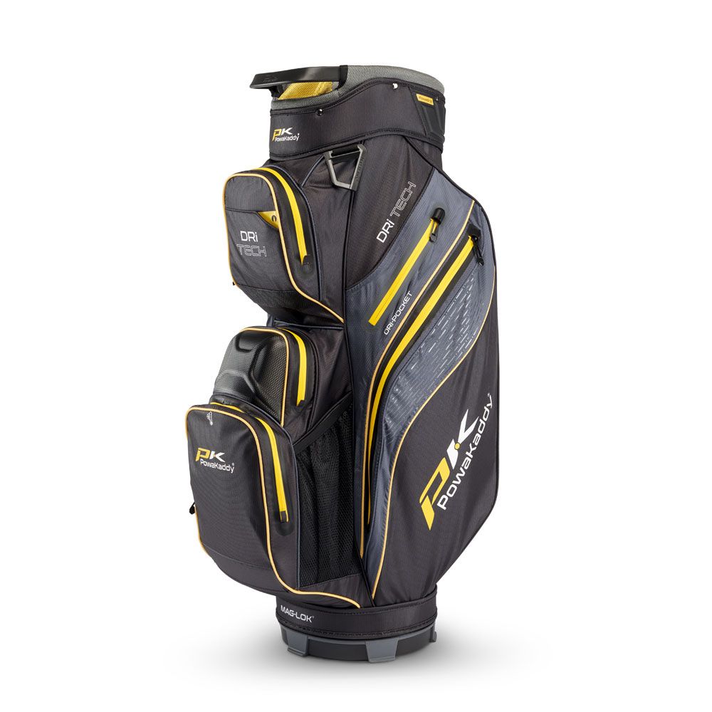 POWAKADDY Powakaddy Dri-Tech Cart Bag Black Yellow 2025