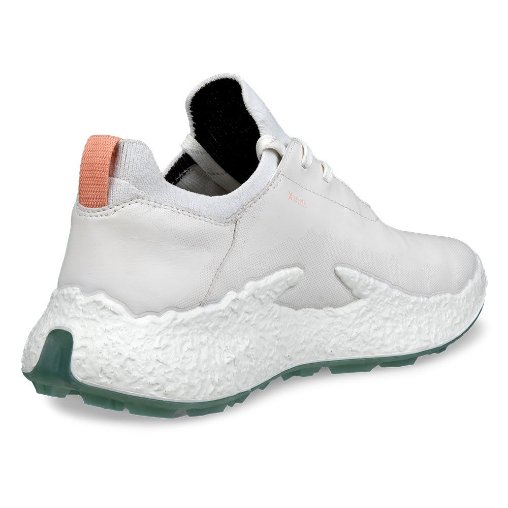 ECCO Ecco Womens H5 Leather Golf Shoes White Green