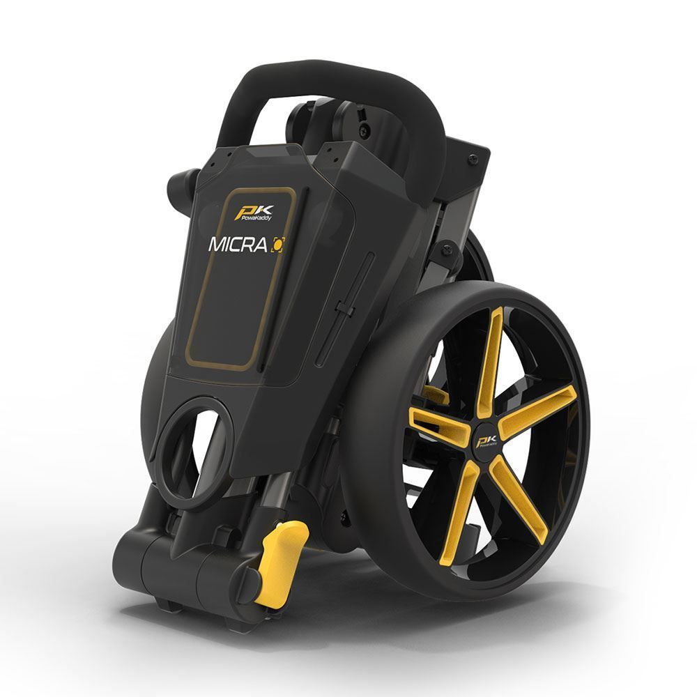 POWAKADDY Powakaddy Micra Push Cart Gunmetal/Yellow