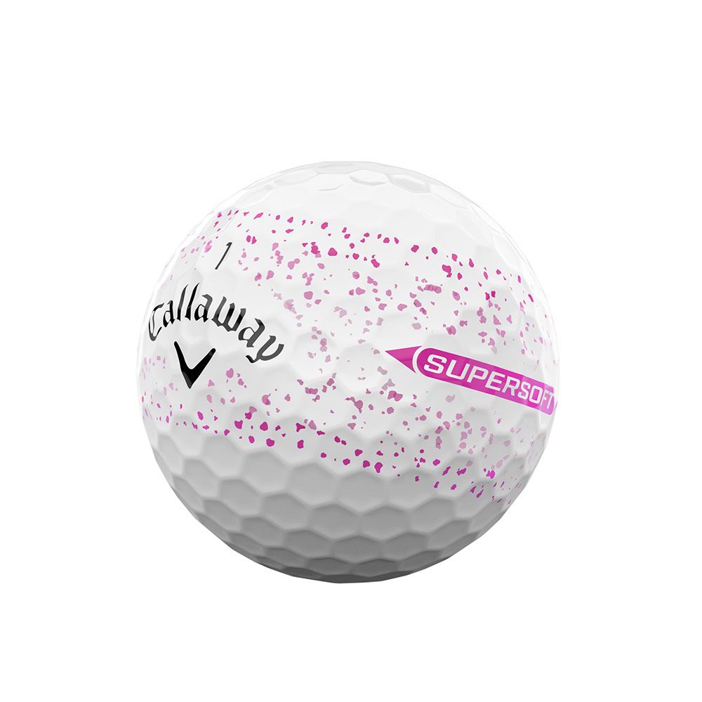 CALLAWAY Callaway Supersoft Pink Splatter Dozen Golf Balls