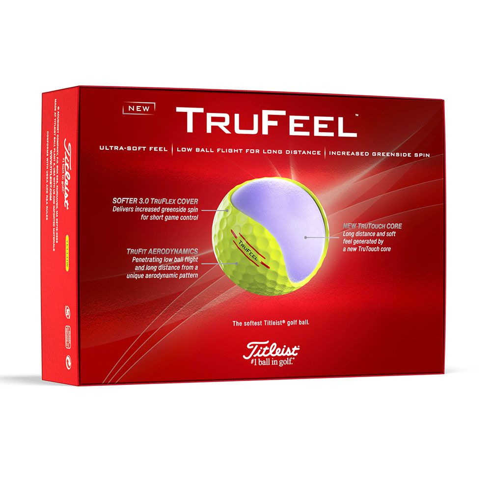 TITLEIST Titleist TruFeel Yellow Golf Balls 2024