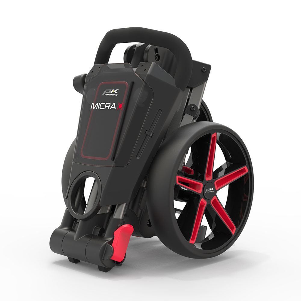 POWAKADDY Powakaddy Micra Push Cart Gunmetal/Red