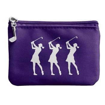 Surprizeshop Ladies Coin and Card Golf Purse Purple