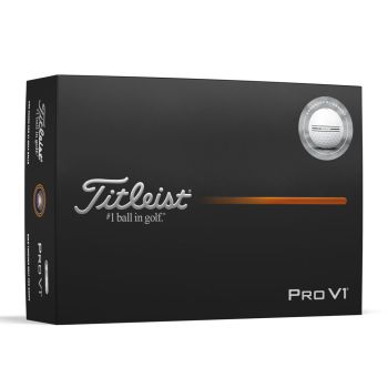 Titleist 2025 PRO V1 White Enhanced Align Dozen Golf Balls