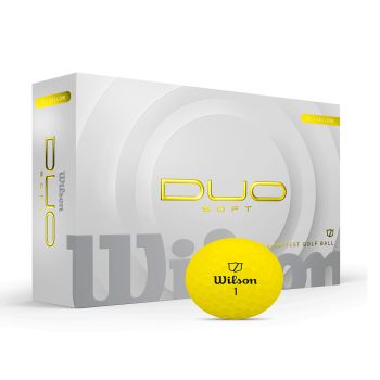 Wilson Duo Soft Yellow Golf Balls 2025