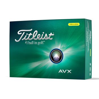 Titleist AVX Yellow Golf Balls 2024